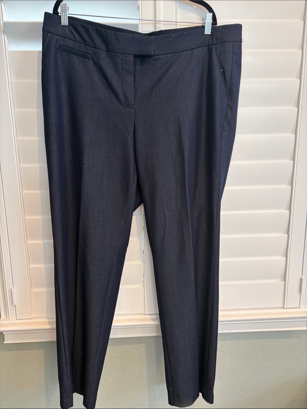 Investments Women's Dark Navy Straight-Leg Trousers